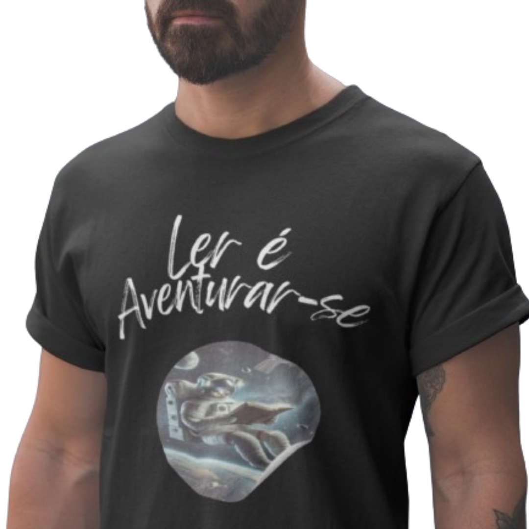 Camiseta Unissex Ler é Aventurar-se