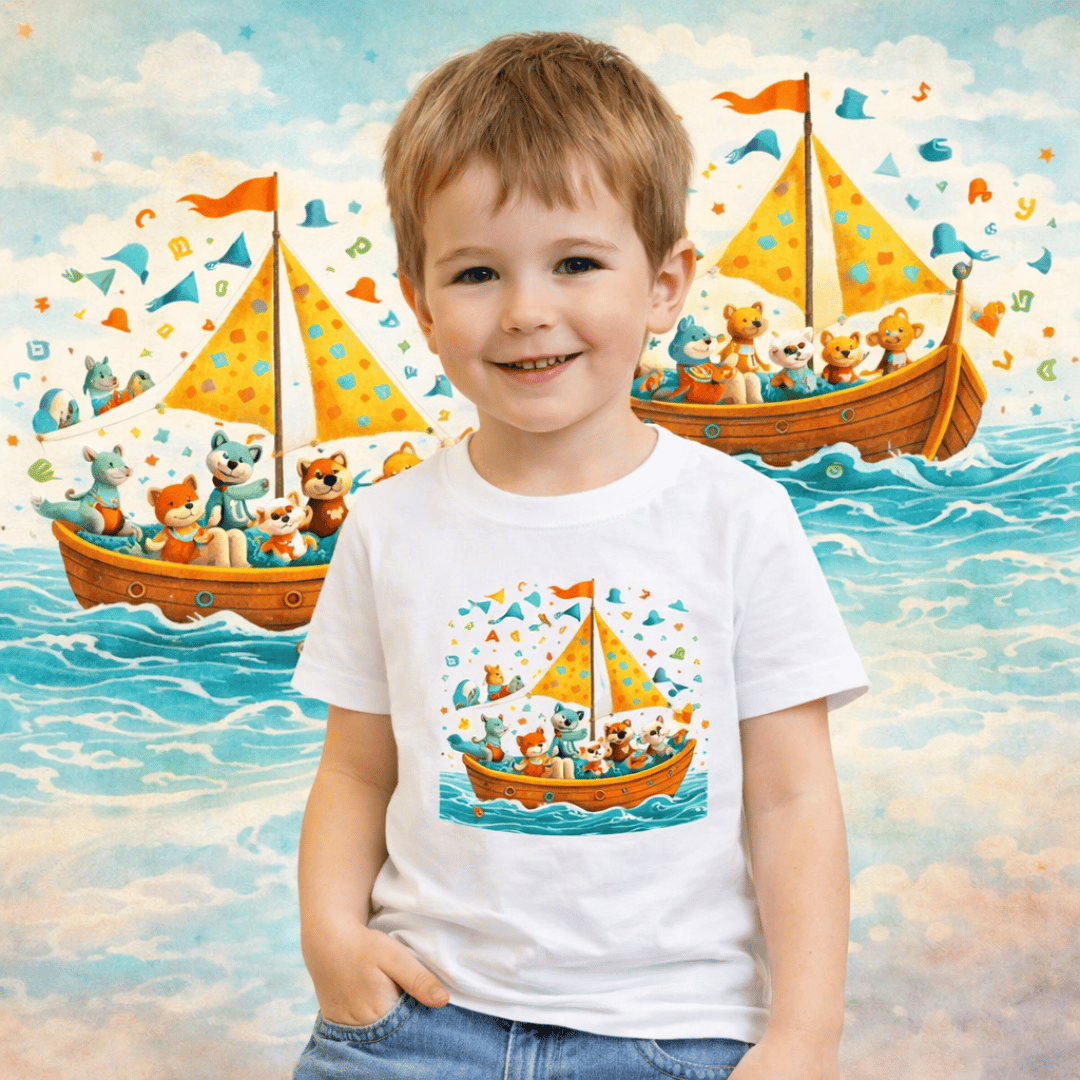 Nome do produto: Camiseta Infantil Navegando pelo Conhecimento