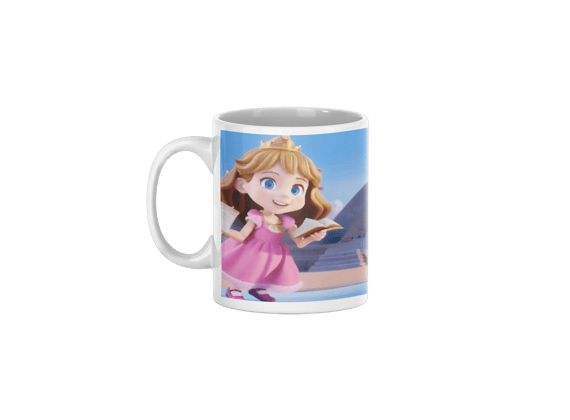 Caneca Princesa Gigica nas Pirâmides