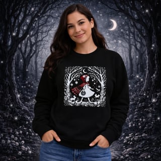Moletom Chapeuzinho Vermelho e o Céu Estrelado