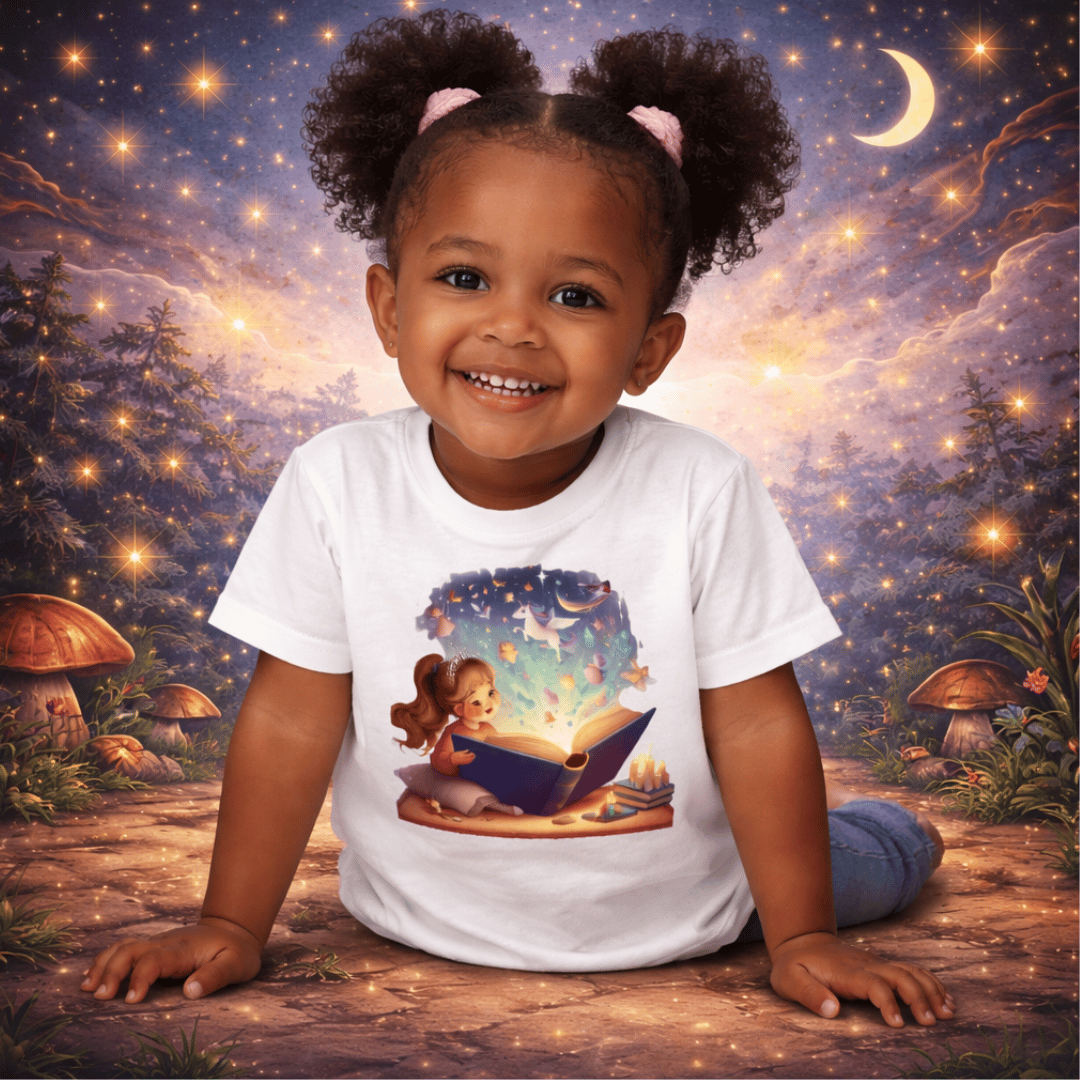 Nome do produto: Camiseta Infantil Menina e o Tapete