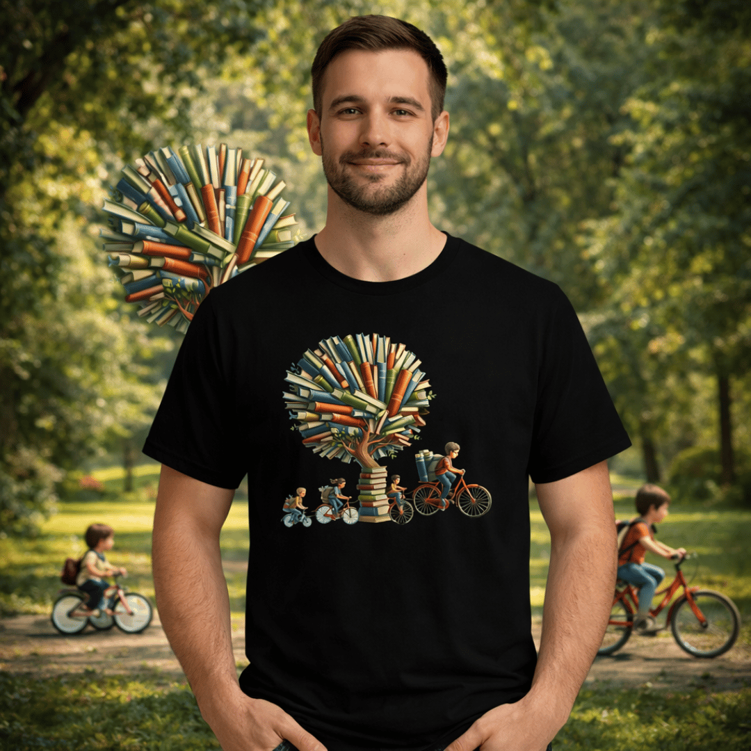 Nome do produto: Camiseta  Pedalando pela Leitura