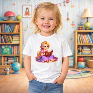 Nome do produto Camiseta Infantil Rapunzel
