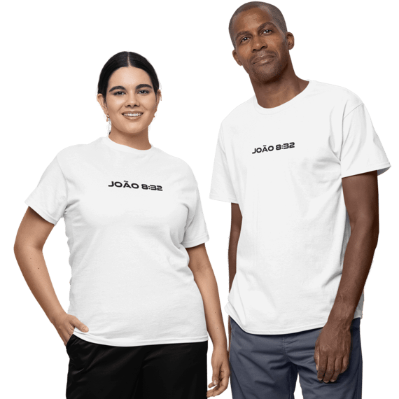 Camiseta Cristã Prime - João 832 - Estampa Grande