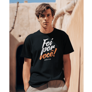 Nome do produto Camiseta Cristã - João 3:16