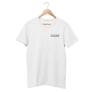 Camiseta Cristã Prime - Jeremias 29:13 - Estampa Minimalista