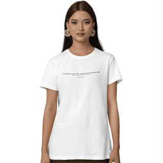 Nome do produto Camiseta Cristã Baby Long Prime - Romanos 8:31