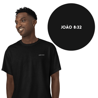 Nome do produto Camiseta Cristã Prime - João 8:32 - Minimalista