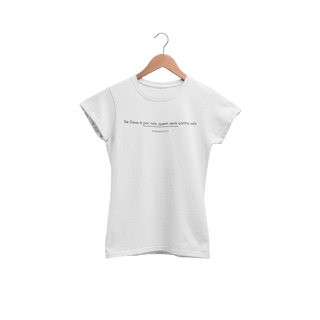 Nome do produto Camiseta Cristã Baby Long Prime - Romanos 8:31