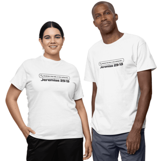 Camiseta Cristã Prime - Jeremias 29:13 - Estampa Grande