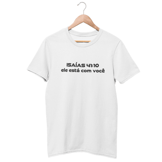 Camiseta Cristã Prime- Isaías 41:10 - Estampa Grande