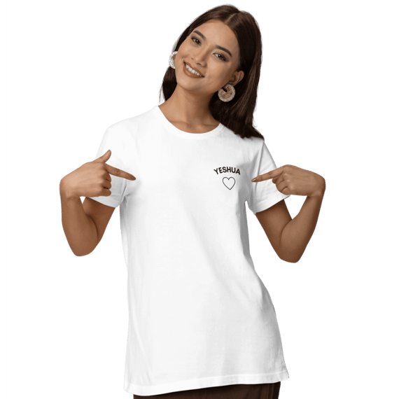 Camiseta Cristã Baby Long Prime - Yeshua Coração