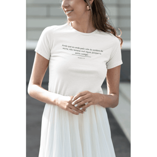Nome do produto Camiseta Cristã Baby Long Prime - Salmos 23