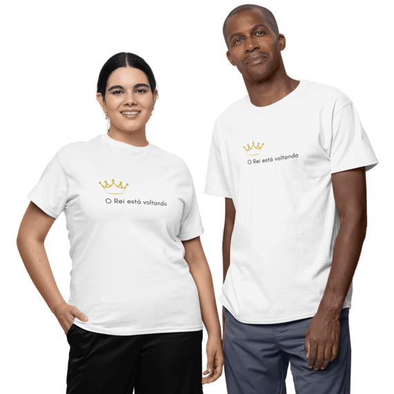Camiseta Cristã Prime - O Rei Está Voltando