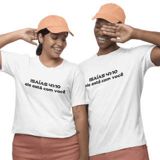 Nome do produto Camiseta Cristã Prime- Isaías 41:10 - Estampa Grande
