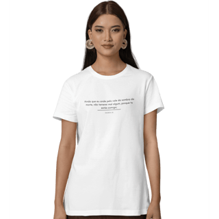 Nome do produto Camiseta Cristã Baby Long Prime - Salmos 23