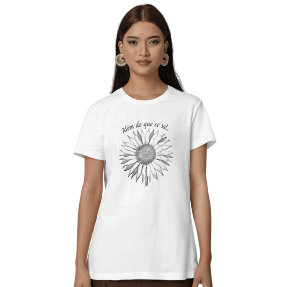Camiseta Cristã Baby Long Prime - Além do que se vê