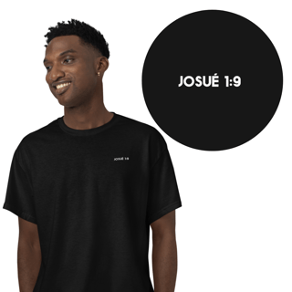 Nome do produto Camiseta Cristã Prime - Josué 1:9 - Minimalista