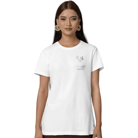 Camisetas Cristã Baby Long Prime - Salmos 37:24