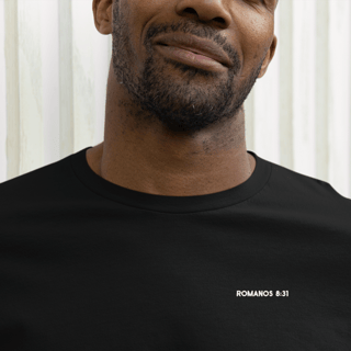 Nome do produto Camiseta Cristã Prime - Romanos 8:31 - Minimalista