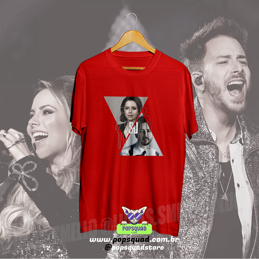 Camiseta Sandy e Junior Pra sempre