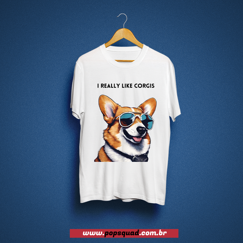 Camiseta - I Really like corgis