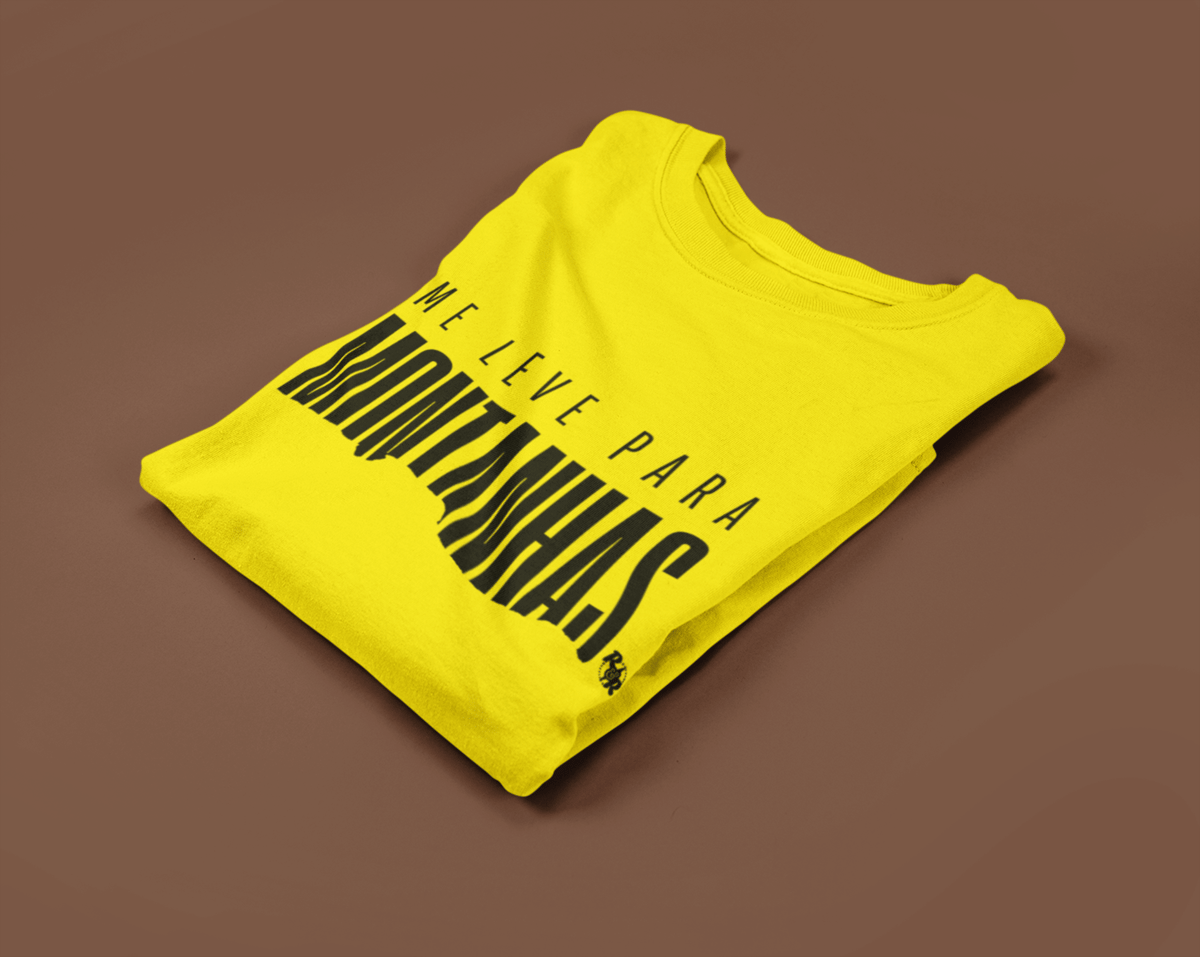Nome do produto: Camiseta unisssex algodão quality ME LEVE (estampa preta)