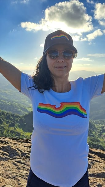 Nome do produto: Camiseta baby look algodão quality PEDRA DO BAÚ LGBT