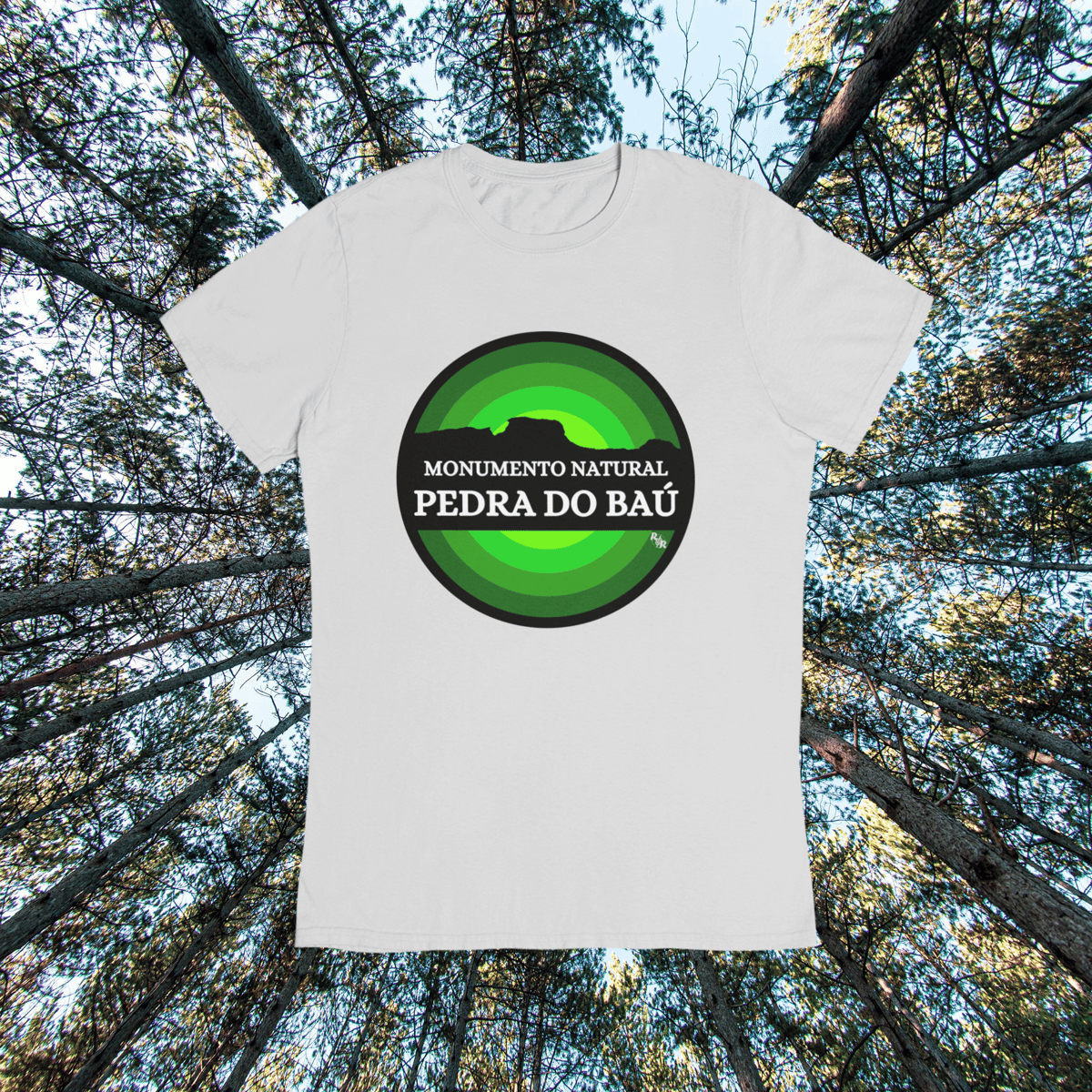 Nome do produto: Camiseta unissex algodão quality PEDRA DO BAÚ MONA (VERDE)