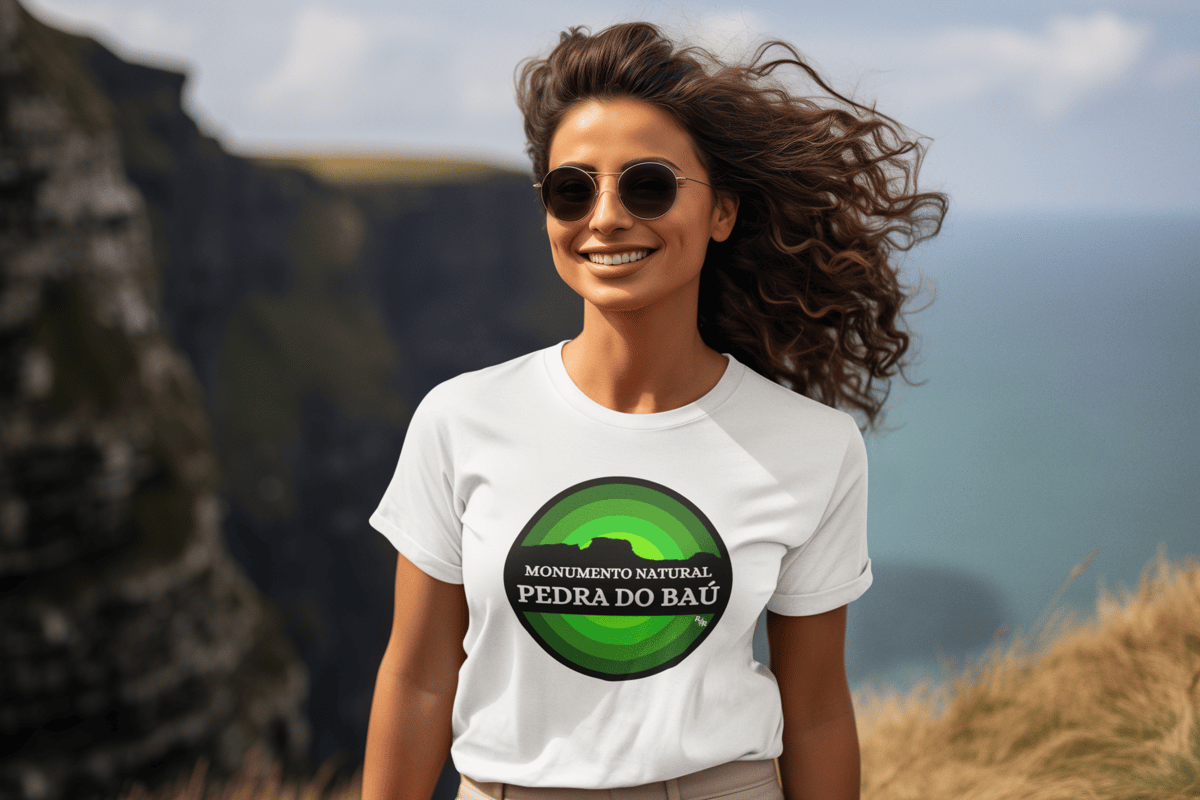 Nome do produto: Camiseta baby look algodão quality PEDRA DO BAÚ MONA (VERDE)