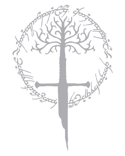 Nome do produto T-Shirt Quality | Árvore de Gondor & Narsil - O Senhor dos Anéis