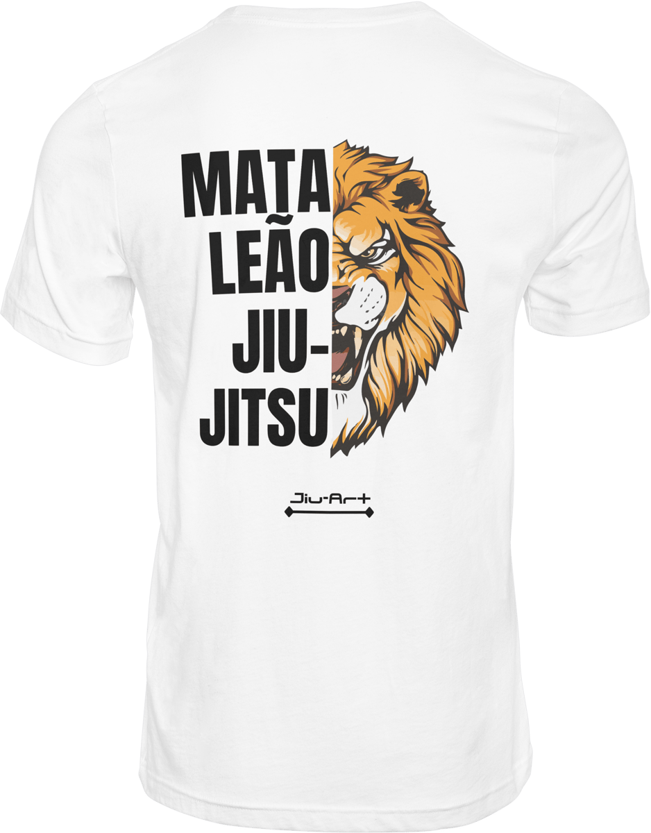 Nome do produto: Camisa Mata Leão (Letra preta)
