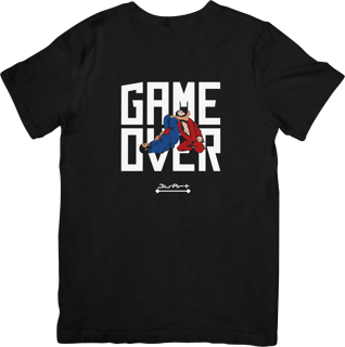 Camisa Jiu-art, Game Over (Letra branca)