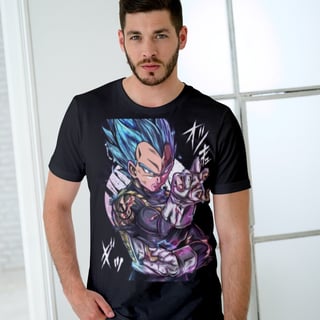 Nome do produto camisa Vegeta Super Sayajin Blue