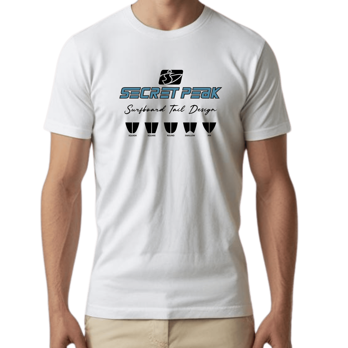Nome do produto: CAMISETA SECRET PEAK SURFBOARD TAIL DESIGN