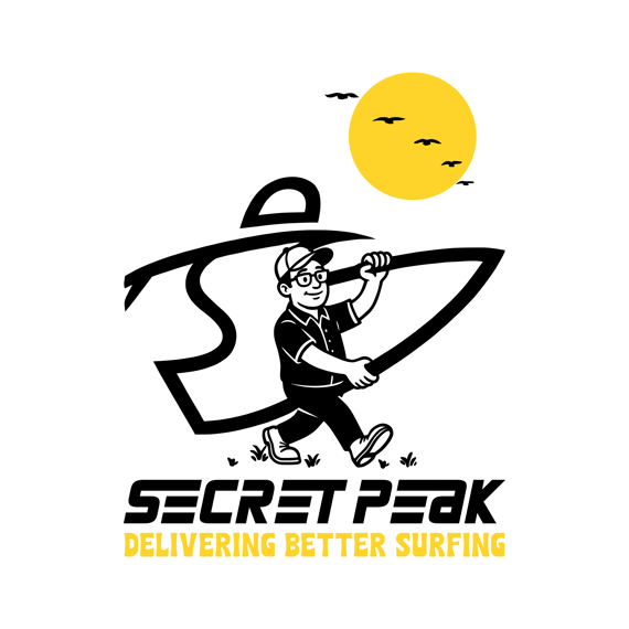 CAMISETA SECRET PEAK DELIVERING BETTER SURFING LOGO