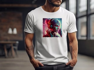 Nome do produto Camiseta - Android Cyberpunk