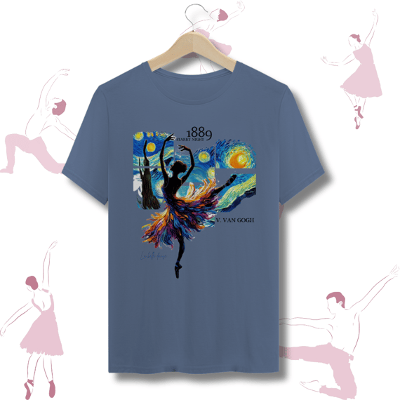 Ballet  - T-shirt estonada  - Bailarina Estrelada 