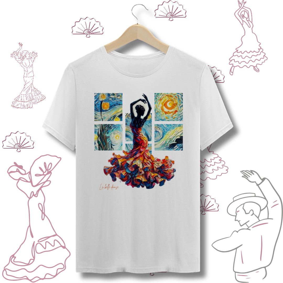 Nome do produto: Dança Flamenca - T-shirt - Noite Flamenca 