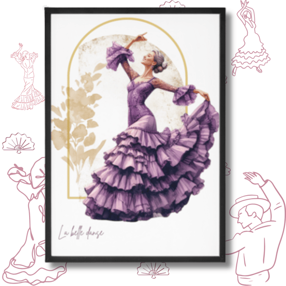 Dança Flamenca - Pôster - Rosmary 