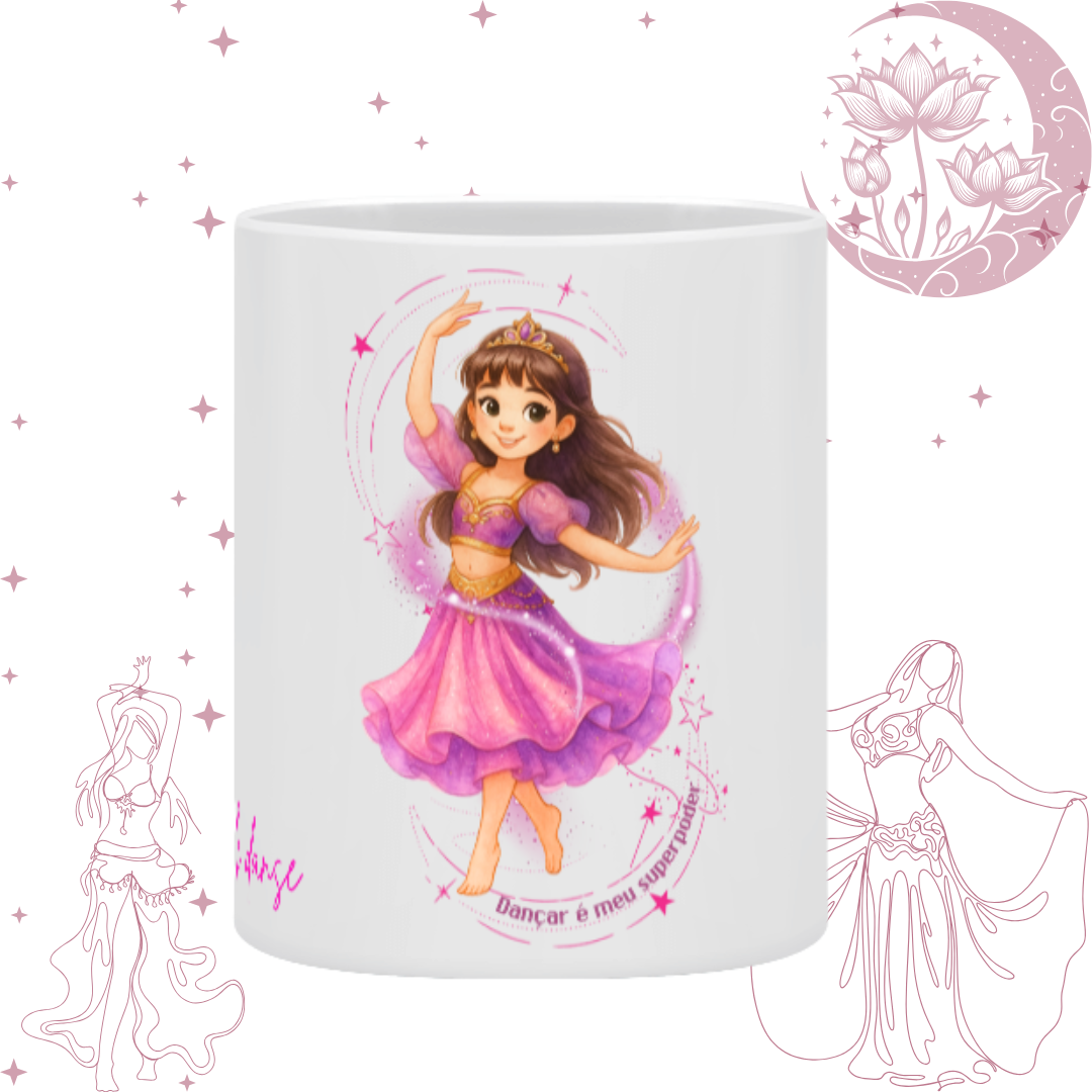 Nome do produto: Dança do ventre  - Caneca - Maria Carolina 