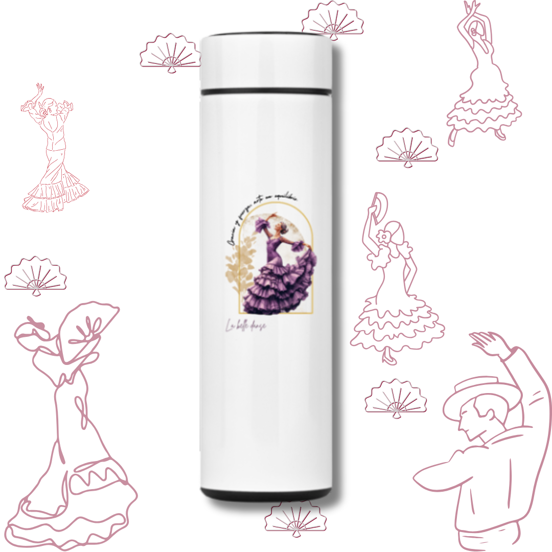Nome do produto: Dança Flamenca - Garrafa térmica  - Rosmary 