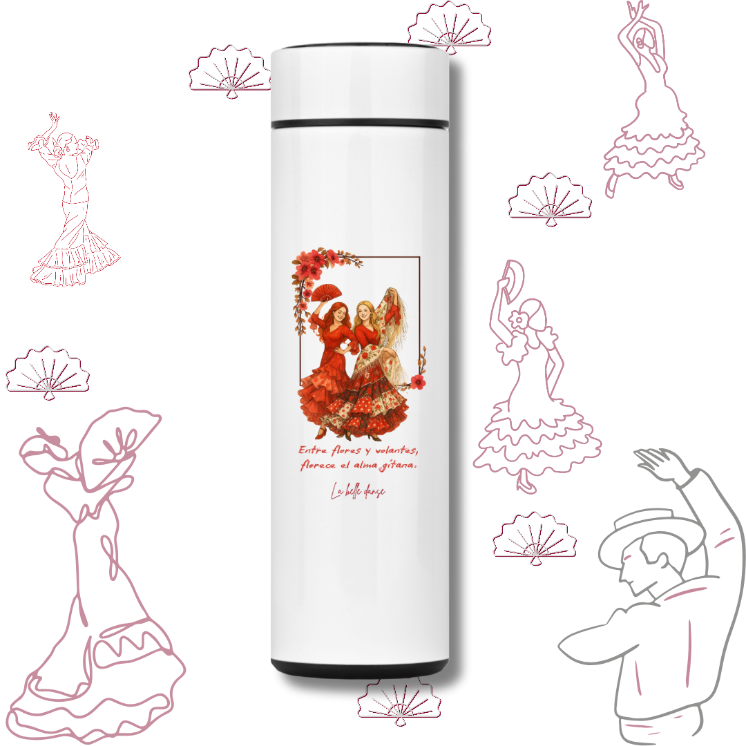 Nome do produto: Dança Flamenca - Garrafa térmica - Pati Fontoura e Lalita Nunes 