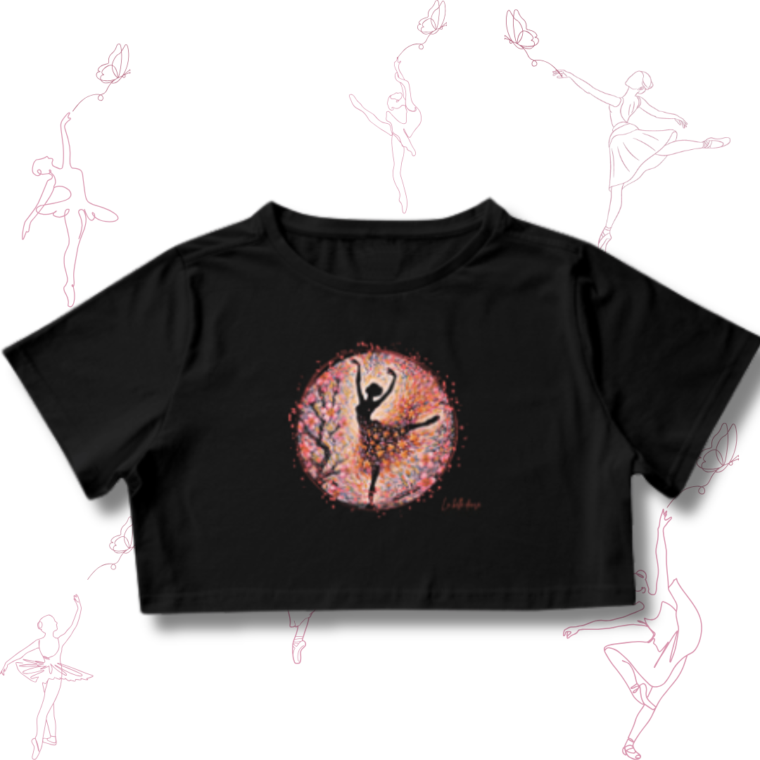 Nome do produto: Ballet - Cropped  - Bailado das amendoeiras 