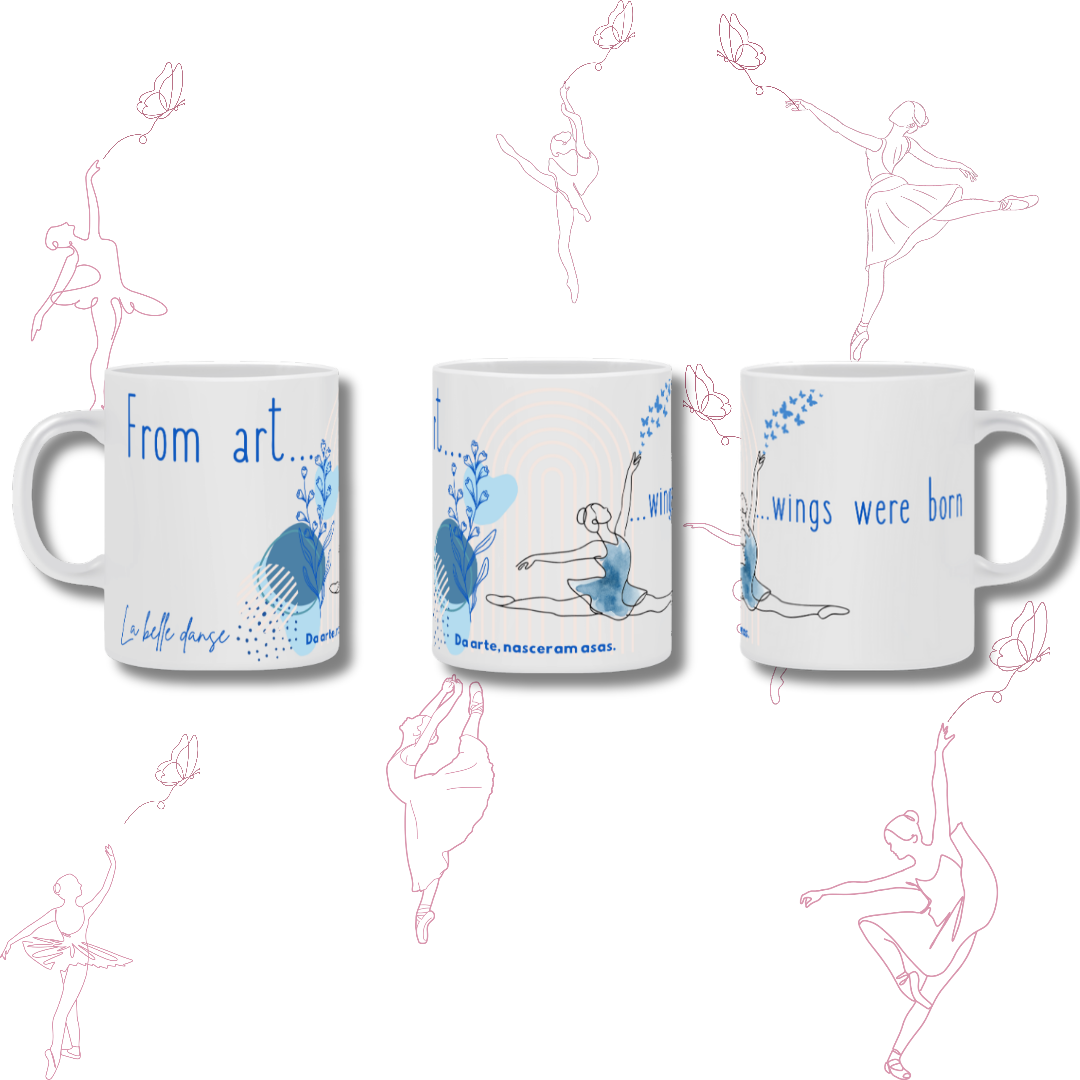 Nome do produto: Ballet - Caneca - Hérika Crossara 