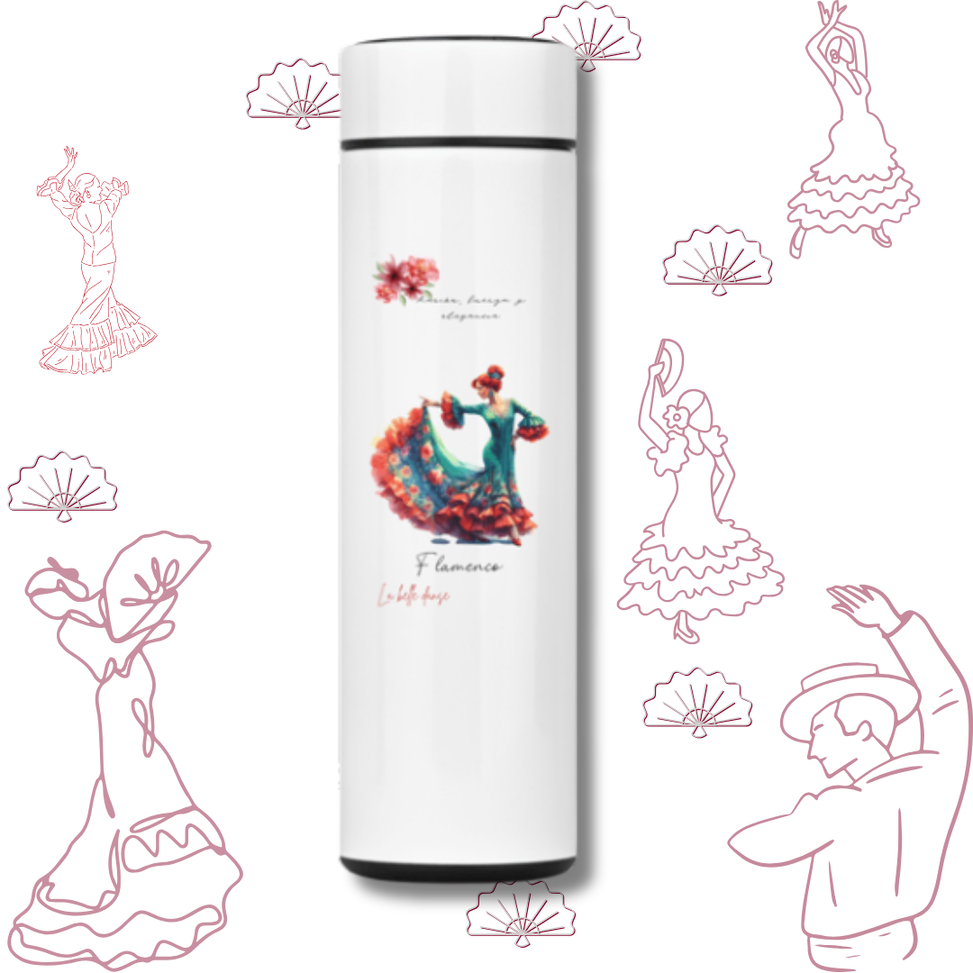Nome do produto: Dança Flamenca - Garrafa térmica  - Noeli 