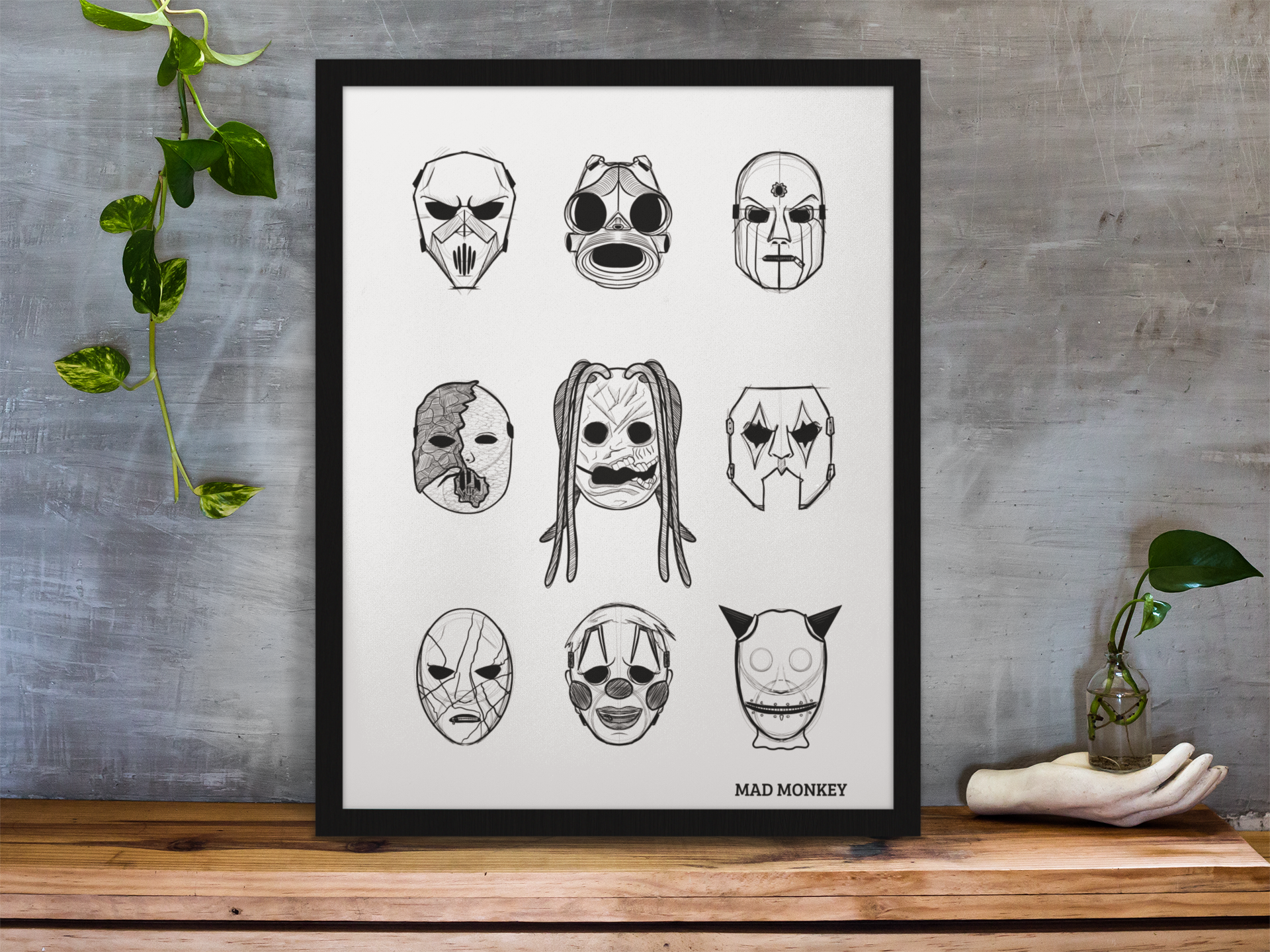 Poster Slipknot Masks