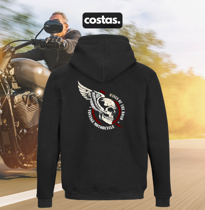 Nome do produto: MOLETOM ZÍPER - WINGS