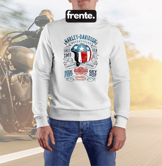 MOLETOM FECHADO - HARLEY