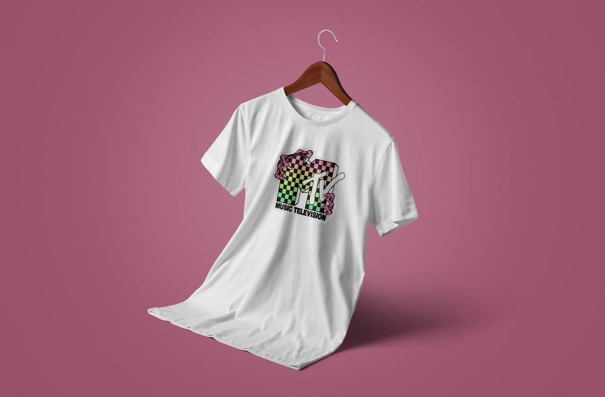 Nome do produto: MTV Checkered Gradient Creature Logo Long Sleeve